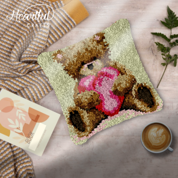 Bear Hugs - Latch Hook Pillow Kit