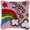 Happy Rainbow - Latch Hook Pillow Kit