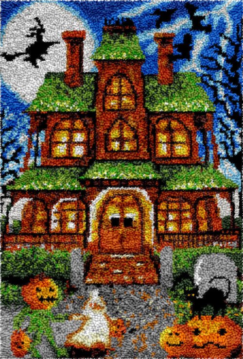 The Spooky Mansion - Latch Hook Rug Kit