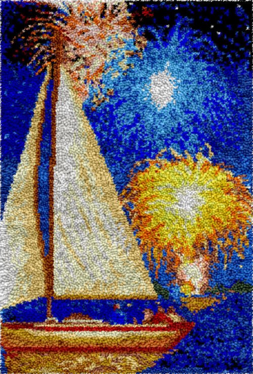 Festive Sailing - Latch Hook Rug Kit