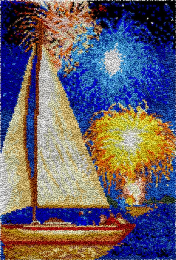 Festive Sailing - Latch Hook Rug Kit