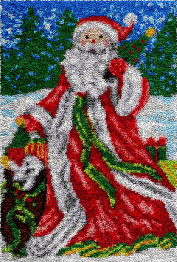 Jolly Santa - Latch Hook Rug Kit