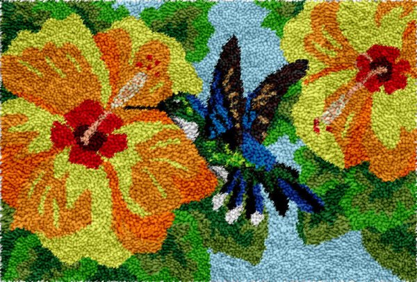 Peck of Nectar - Latch Hook Rug Kit