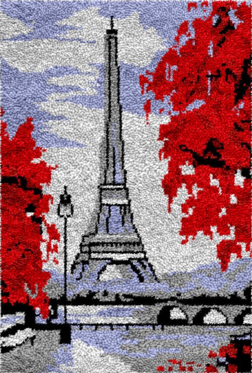 Eiffel Tower - Latch Hook Rug Kit