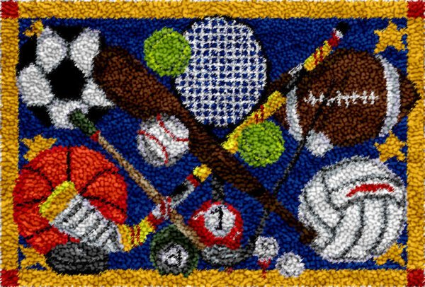 Sports Enthusiast - Latch Hook Rug Kit