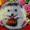Cute Little Porcupine - Latch Hook Rug Kit