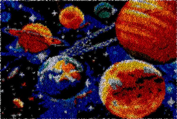 Planetary System - Latch Hook Rug Kit