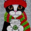 Sophisticated Cat - Latch Hook Rug Kit
