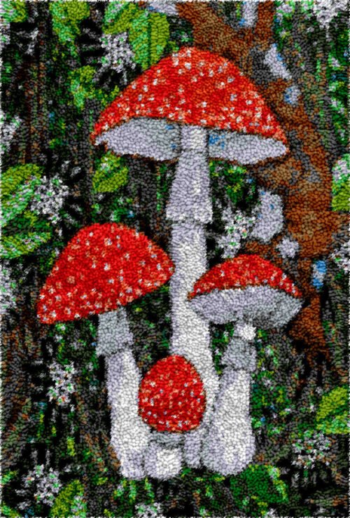 GT533_-_Mushroom_Kingdom-1.jpg Mushroom Kingdom - Latch Hook Rug Kit