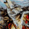 Great White Wolf - Latch Hook Rug Kit