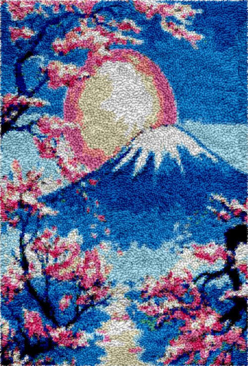 Great Mount Fuji - Latch Hook Rug Kit