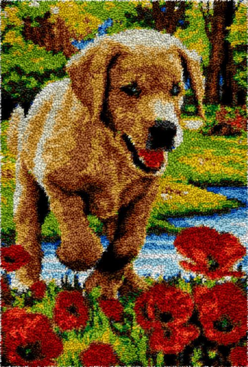 Jolly Labrador - Latch Hook Rug Kit