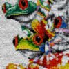 Peeking Frogs - Latch Hook Rug kit