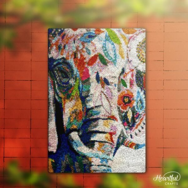 Abstract Elephant - Latch Hook Rug Kit