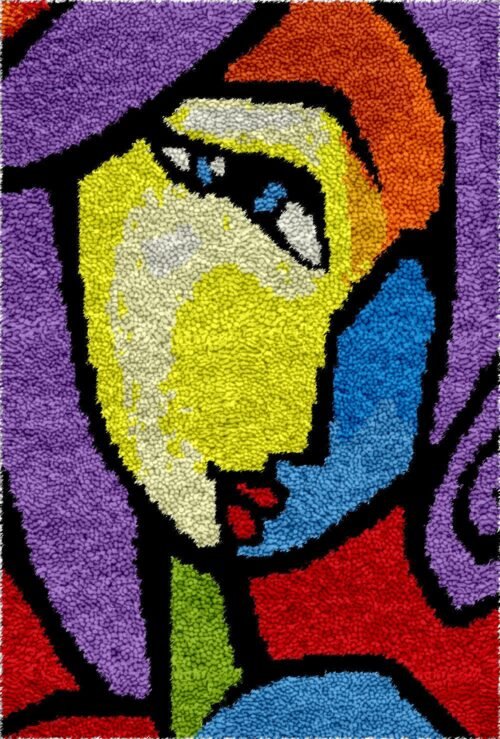 Abstract Portrait - Latch Hook Rug Kit