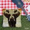 African Elephant - Latch Hook Pillow Kit