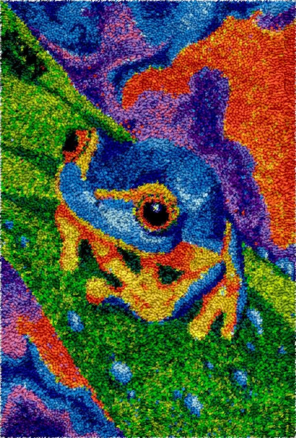 Amazon Frog - Latch Hook Rug kit