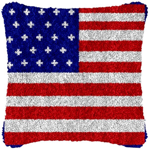 American Dream - Latch Hook Pillow Kit