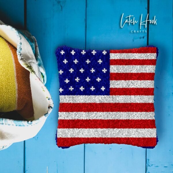 American Dream - Latch Hook Pillow Kit