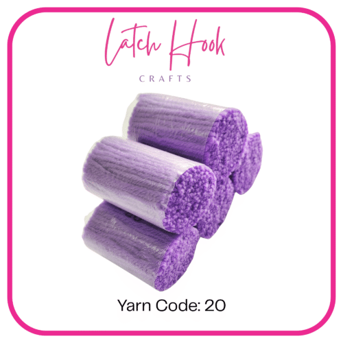 Amethyst Bloom Latch Hook Yarn