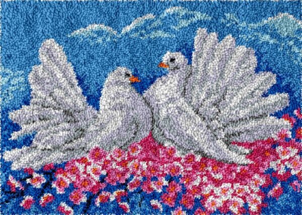Amorous Dove - Latch Hook Rug Kit