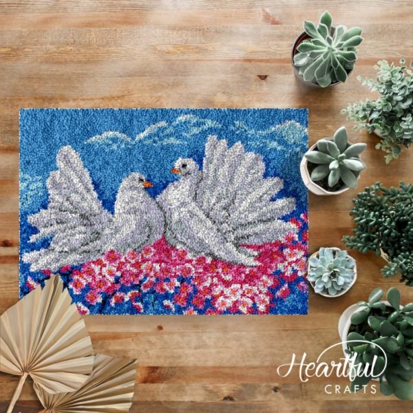 Amorous Dove - Latch Hook Rug Kit