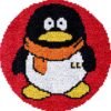Annoying Penguin - Latch Hook Rug Kit