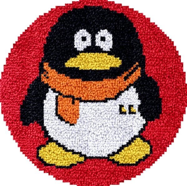 Annoying Penguin - Latch Hook Rug Kit