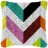 Arrow Stripes - Latch Hook Pillow Kit