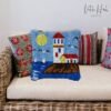 Artistic Lighthouse - Latch Hook Pillow Kit