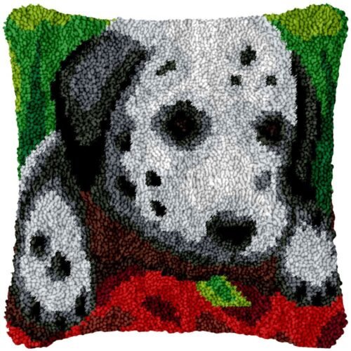 Baby Dalmatian - Latch Hook Pillow Kit