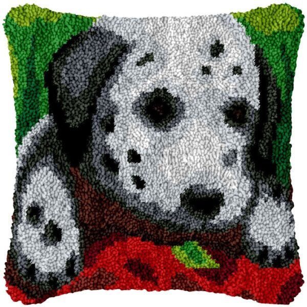 Baby Dalmatian - Latch Hook Pillow Kit