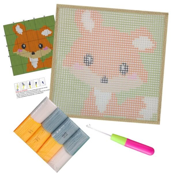 Baby Fox - Latch Hook Kit for Kids