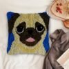 Baby Pug - Latch Hook Pillow Kit