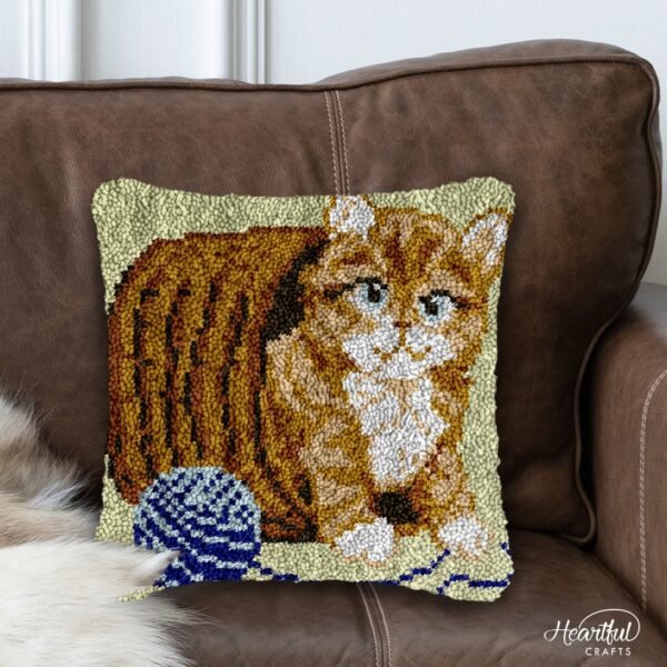 Ball of Yarn - Latch Hook Pillow Kit