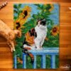 Basking in Sunflowers - Latch Hook Rug Kit
