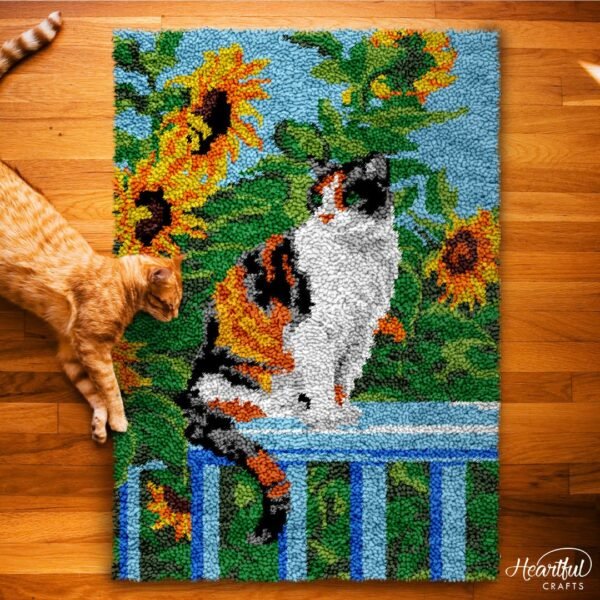 Basking in Sunflowers - Latch Hook Rug Kit