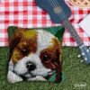 Beagle Love - Latch Hook Pillow Kit