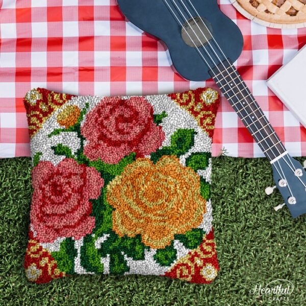 Beautiful Bouquet - Latch Hook Pillow Kit