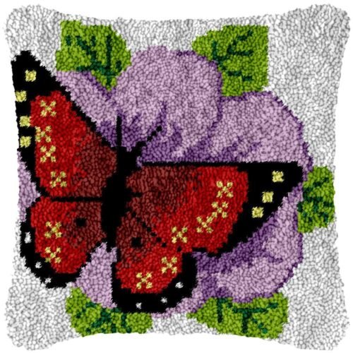Beautiful Butterfly - Latch Hook Pillow Kit