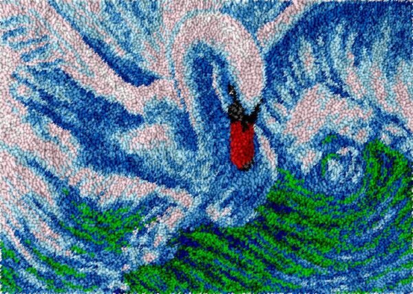 Beautiful Swan - Latch Hook Rug Kit