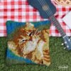 Belly Rubs - Latch Hook Pillow Kit