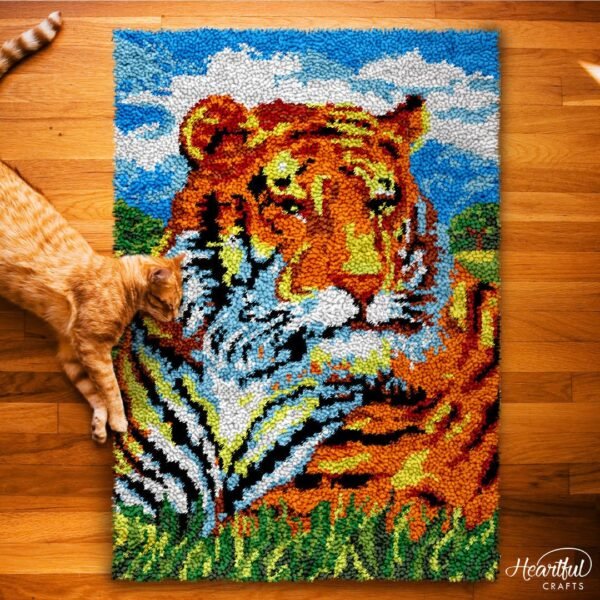Bengal Tiger - Latch Hook Rug Kit