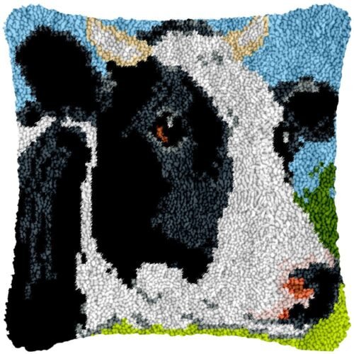 Big Bovine - Latch Hook Pillow Kit