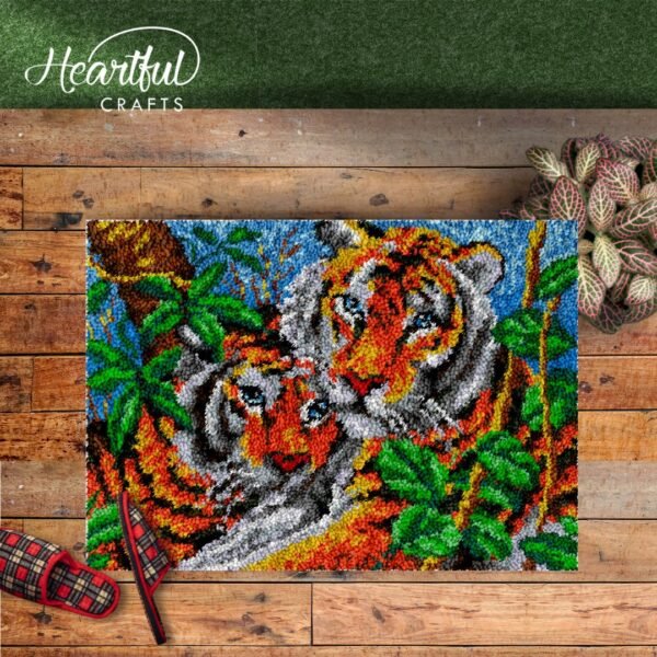 Big Cat Lovers - Latch Hook Rug Kit