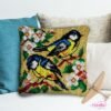 Birds and Flowers - Latch Hook Pillow Kit