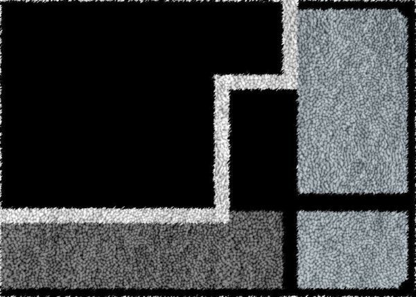 Black and Grey Pattern - Latch Hook Rug Kit