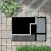 Black and Grey Pattern - Latch Hook Rug Kit