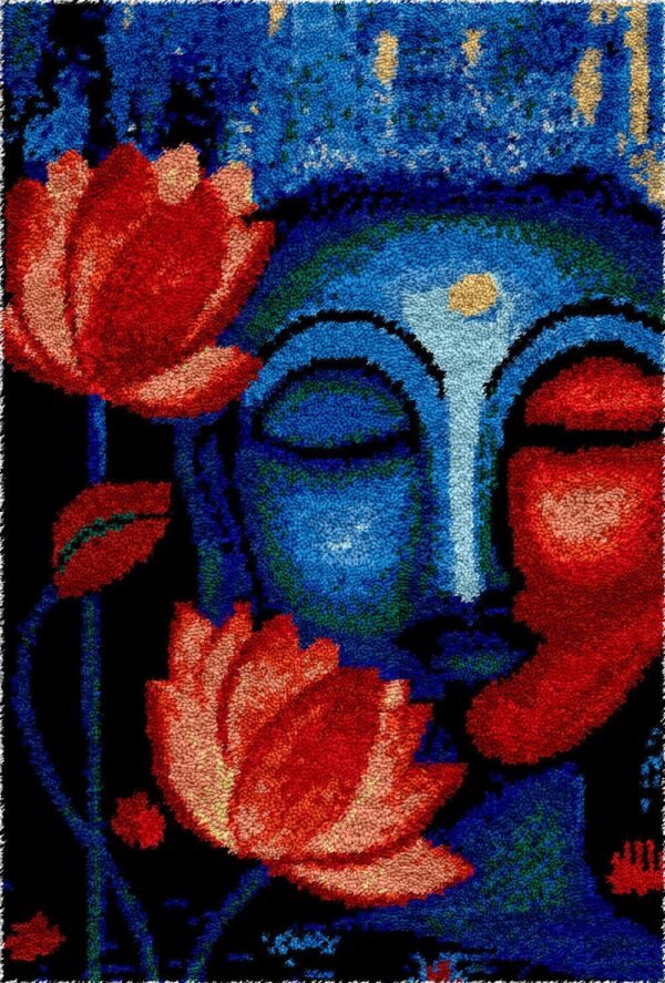 Blessed Buddha - Latch Hook Rug Kit