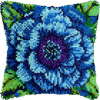 Blue Bloom - Latch Hook Pillowcase Kit
